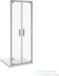 Jika NION 90 cm-es, kétrészes zuhanyajtó átlátszó üveggel, króm H2562N20006681 (H2562N20006681)
