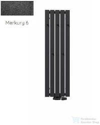 Radeco CALLE 3 1200x340 design radiátor akasztókkal, MERKURY 6 (metál fekete) színben (Radeco_CALLE_3_MERKURY6)