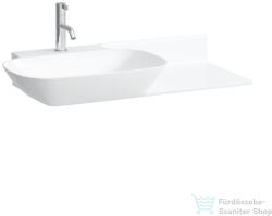 Laufen Ino 90x45 cm-es mosdó, pult a jobb oldalon, túlfolyó nélkül, LCC bevonattal, fehér H8133024001111 (H8133024001111)