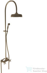 Bugnatese Lady zuhanyrendszer 20 cm-es esőztetővel, zuhanyszettel, Bronz 947CBR (947CBR)