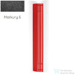 Radeco CARRERA N 1800x235 sarokba építhető, íves design radiátor, MERKURY 6 (metál fekete) színben (Radeco_CARRERA_N_MERKURY6)