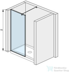 Jika PURE 98, 4 cm-es Walk-in zuhanyfal Jika Perla átlátszó üveggel, fényes ezüst profillal, H2694280026681 (H2694280026681)