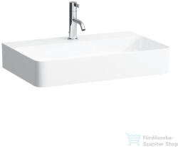 Laufen Val SaphirKeramik 75x42 cm-es csiszolt aljú mosdó túlfolyó nélkül, LCC bevonattal, fehér H8162854001111 (H8162854001111)