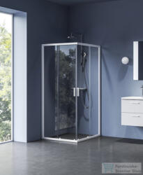 RAVAK BLIX II NBLRV2 90x90 cm-es tolóajtós zuhanykabin, transparent üveg, fehér 1LM70E00Z1 (1LM70E00Z1)