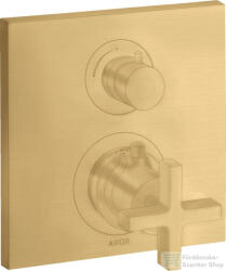 Hansgrohe AXOR Citterio falsík alatti termosztátos kád/zuhany csaptelep alaptest nélkül, szálcsiszolt arany hatású 39705250 (39705250)