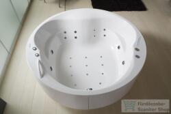 Kolpa San Opera 180 előlapos kör alakú masszázs fürdőkád kapaszkodóval 571910 (571910)