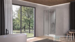 Kolpa San Polaris N 100-L SBR/1 önnálló zuhanyajtó két fal közé, balos, króm 515890 (515890)