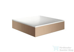 Hansgrohe AXOR SUITE 40x40 cm-es pultra ültethető mosdó csaplyuk nélkül, matt fehér/szálcsiszolt vörös arany hatású 42003310 (42003310)