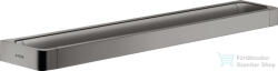 Hansgrohe AXOR UNIVERSAL SOFTSQUARE 69, 4 cm-es törölközőtartó, polírozott fekete króm 42832330 (42832330)