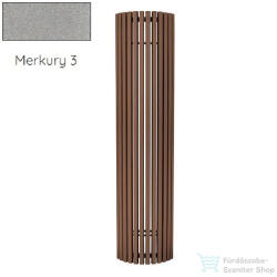 Radeco CARRERA P 1800x430 íves design radiátor, MERKURY 3 (metál világosszürke) színben (Radeco_CARRERA_P_MERKURY3)