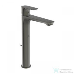 Ideal Standard CONNECT AIR magasított mosdó csaptelep automata leeresztővel, Magnetic grey A7025A5 (A7025A5)