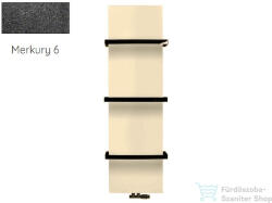 Radeco WALL NEW 1790x470 design radiátor törölközőtartó nélkül, MERKURY 6 (metál fekete) színben (Radeco_WALL_NEW_MERKURY6)