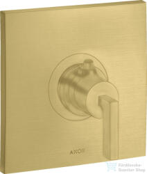 Hansgrohe AXOR Citterio Highlow falsík alatti termosztátos csaptelep, szálcsiszolt sárgaréz hatású 39711950 (39711950)
