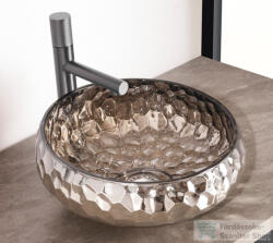 AREZZO design PRISMA PLATINO üvegmosdó, 40 cm, AR-M347P (AR-M347P)
