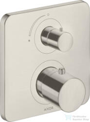 Hansgrohe AXOR Citterio M falsík alatti termosztátos kád/zuhany csaptelep elzárószeleppel, rozsdamentes acél hatású 34705800 (34705800)