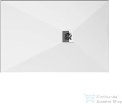 Jika PADANA 140x90 cm-es szögletes öntöttmárvány zuhanytálca lefolyó fedéllel, szifon nélkül, matt fehér H214936R100001 (H214936R100001)