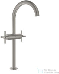GROHE ATRIO XL magasított mosdó csaptelep click-clack leeresztővel, Supersteel 21149DC0 (21149DC0)