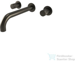 Bugnatese MOON falsík alatti mosdó csaptelep 22 cm-es kifolyóval, click-clack leeresztővel, belső egységgel, grafit 7169SCGF (7169SCGF)