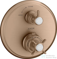 Hansgrohe Axor Montreux termosztátos falsík alatti kád/zuhany csaptelep, szálcsiszolt vörös arany hatású 16800310 (16800310)