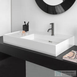 Laufen Kartell By Laufen 90x46 cm-es csiszolt aljú mosdó, bal oldali polccal, 1 csaplyukkal, LCC Active bevonattal, fehér H818339A001111 (H818339A001111)