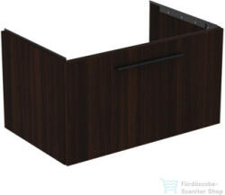 Ideal Standard I. Life B 80x50, 5 cm-es 1 fiókos fali szekrény mosdó és fogantyú nélkül, Coffee oak T5271NW (T5271NW)