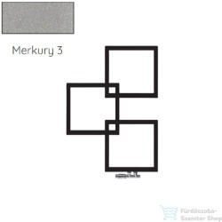 Radeco LOCO 3 MINI 707x500 design radiátor, MERKURY 3 (metál világosszürke) színben, balos (Radeco_LOCO_3_MINI_B_MERKURY3)