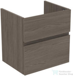 Ideal Standard FINESSE 53x40, 9 cm-es 2 fiókos szekrény mosdó nélkül, Dark elm E3409UR (E3409UR)