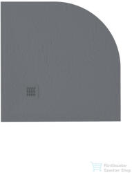 Zenon Angular Slate 80x80 cm-es negyedköríves zuhanytálca, Antracita ANG80AN (ANG80AN)