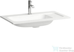 Laufen MEDA 77, 5x44, 5 cm-es bútorra építhető mosdó túlfolyó nélkül, matt fehér H8141177571111 (H8141177571111)