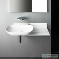 Laufen Ino 90x45 cm-es mosdó, pult a jobb oldalon, csaplyuk és túlfolyó nélkül, matt fehér H8133027571121 (H8133027571121)