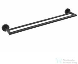 SAPHO BEMETA DARK Dupla törölközőtartó, 655x55x110mm, fekete (104204050) XR401B (XR401B)
