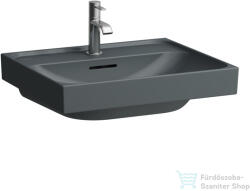 Laufen MEDA 55x46 cm-es falra/bútorra szerelhető csiszolt aljú mosdó, matt grafit H8161127581041 (H8161127581041)