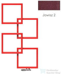 Radeco LOCO 4 1255x685 design radiátor, JOWISZ 2 (metál bordó) színben, balos (Radeco_LOCO_4_B_JOWISZ2)