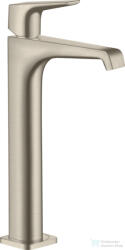 Hansgrohe AXOR CITTERIO E magasított mosdó csaptelep nem zárható leeresztővel, szálcsiszolt nikkel 36113820 (36113820)