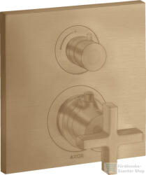 Hansgrohe AXOR Citterio falsík alatti termosztátos kád/zuhany csaptelep alaptest nélkül, szálcsiszolt bronz 39705140 (39705140)