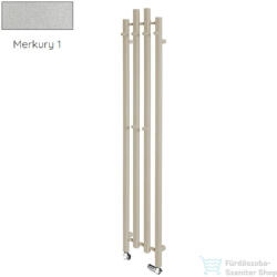 Radeco TUBO 3K KOLOR 1200x285 design radiátor, MERKURY 1 (metál ezüst) színben (Radeco_TUBO_3K_KOLOR_MERKURY1)