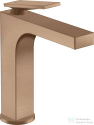 Hansgrohe AXOR CITTERIO 160 magasított mosdó csaptelep automata leeresztővel, szálcsiszolt vörös arany hatású 39023310 (39023310)