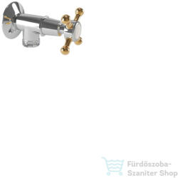 Bugnatese LADY sarokszelep 1/2-3/8" csatlakozással, Króm/arany 957CRDO (957CRDO)