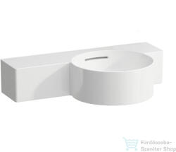 Laufen Val SaphirKeramik 55x31, 5 cm-es csaplyuk nélküli kézmosó bal oldali pulttal, LCC bevonattal, fehér H8152844001091 (H8152844001091)