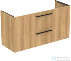 Ideal Standard I. LIFE A 120x44 cm-es 2 fiókos fali alsószekrény mosdó és fogantyú nélkül, Natural oak T5258NX (T5258NX)