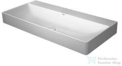 Duravit DURASQUARE 100x47 cm-es bútorral aláépíthető mosdó csaplyuk nélkül, Wondergliss bevonattal, 23531000701 (23531000701)