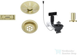 BLANCO Le és túlfolyó készlet 1X3, 5" InFino lefolyó-távműködtetővel, satin gold 207427 (207427)