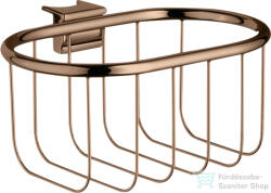 Hansgrohe AXOR UNIVERSAL MONTREUX 160/83 szappantartó kosár Unica zuhanyrúdra, polírozott vörös arany hatású 42066300 (42066300)