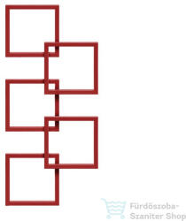 Radeco LOCO 5 1540x685 design radiátor, JOWISZ 1 (matt bordó) színben, jobbos (Radeco_LOCO_5_J_JOWISZ1)