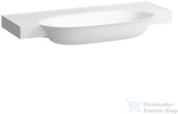 Laufen The New Classic 100x48 cm-es szekrényre illeszthető mosdó csaplyuk és túlfolyó nélkül, matt fehér H8138577571121 (H8138577571121)