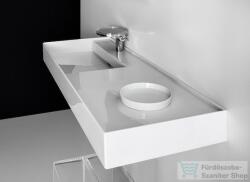 Laufen Kartell By Laufen 120x46 cm-es mosdó jobb oldali polccal, 1 csaplyukkal, LCC Active bevonattal H813332A001111 (H813332A001111)