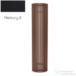 Radeco CARRERA P 1800x430 íves design radiátor, MERKURY 8 (selyemfényű fekete) színben (Radeco_CARRERA_P_MERKURY8)