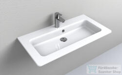 LunArt Mylah 800 80x42 cm-es beépíthető öntöttmárvány mosdó, fényes fehér 5999123014344 (5999123014344)