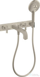 Hansgrohe AXOR Citterio falsík alatti kádtöltő csaptelep zuhanyszettel, szálcsiszolt nikkel 39441820 (39441820)