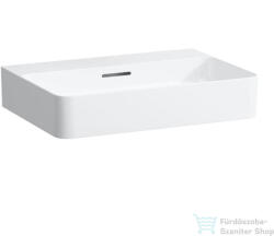 Laufen Val SaphirKeramik 60x42 cm-es mosdó csaplyuk nélkül, LCC bevonattal, fehér H8102834001091 (H8102834001091)